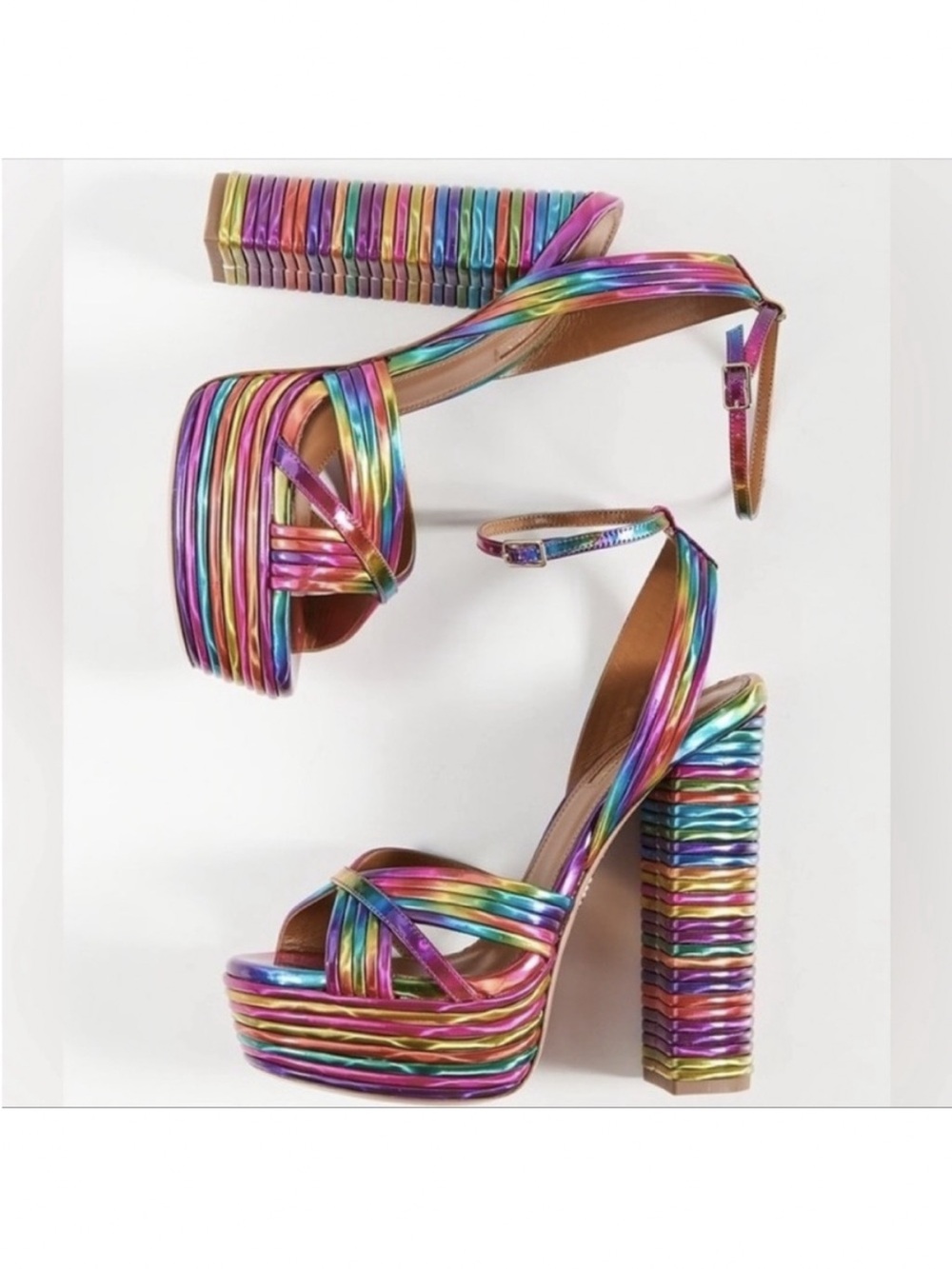 EUC Aquazzura Sundance platform 35 $895 - Picture 5 of 16